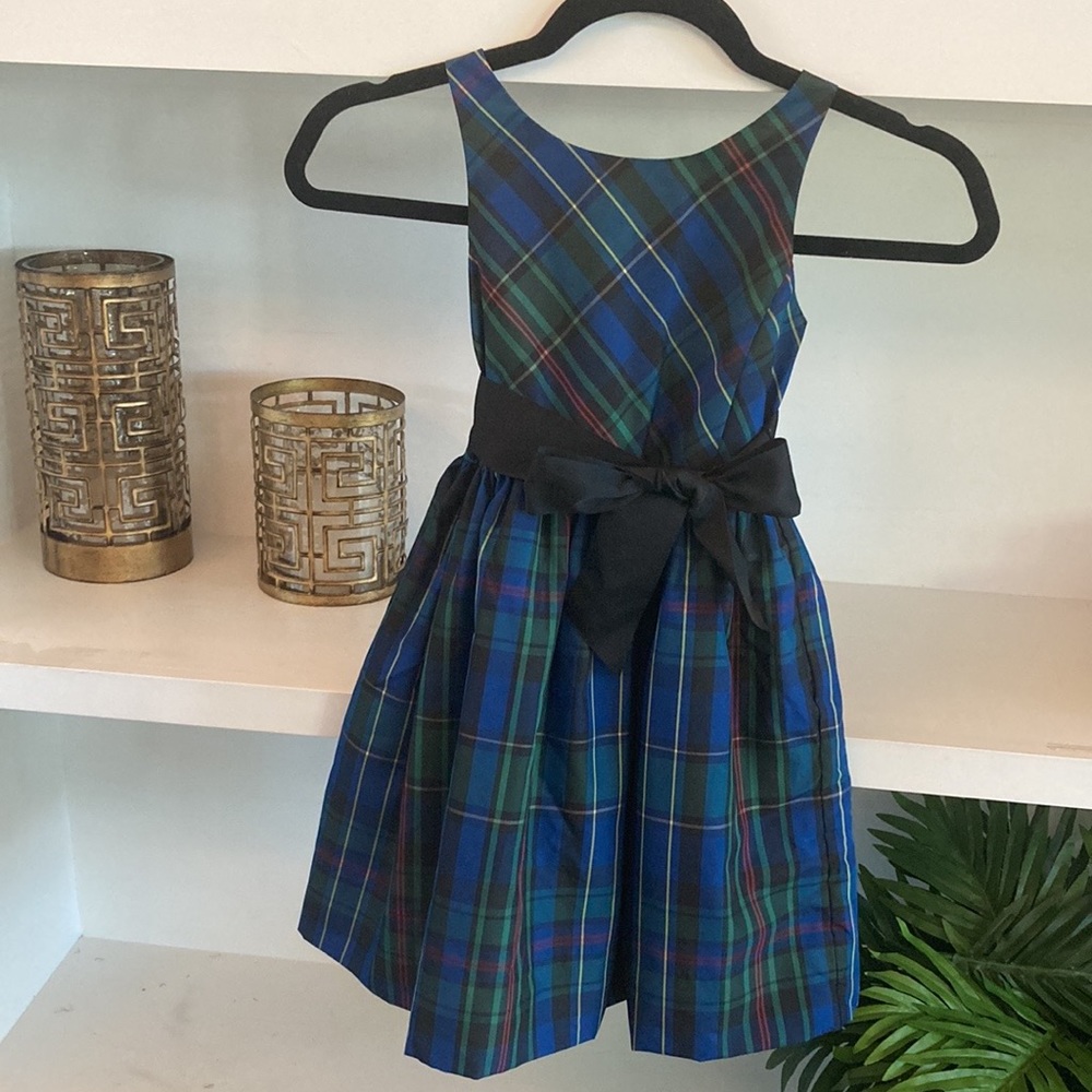 Ralph Lauren Tartan Plaid Holiday Dress Sz 6